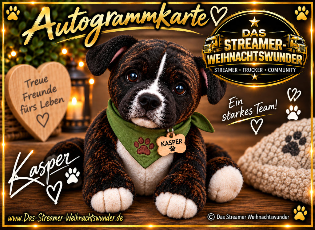 Kasper Autogrammkarte ♥ Treue Freunde fürs Leben – Das Streamer Weihnachtswunder 2026