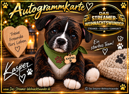 Kasper Autogrammkarte ♥ Treue Freunde fürs Leben – Das Streamer Weihnachtswunder 2026