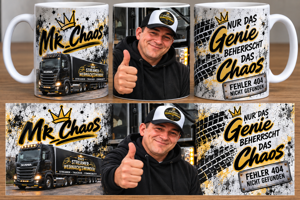 👑Mr. Chaos Tasse – Nur das Genie beherrscht das Chaos!👑