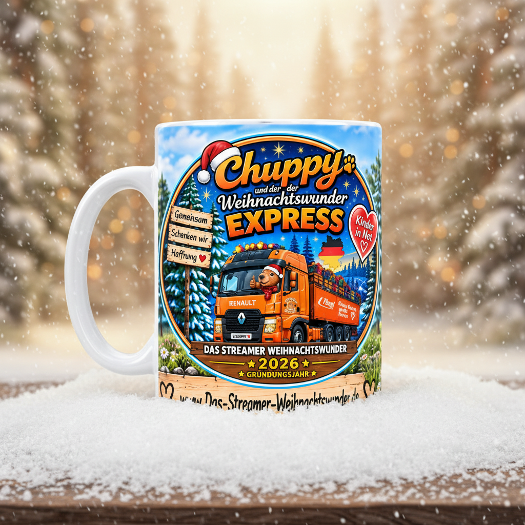Chuppy Tasse – Winterwald & Schnee
