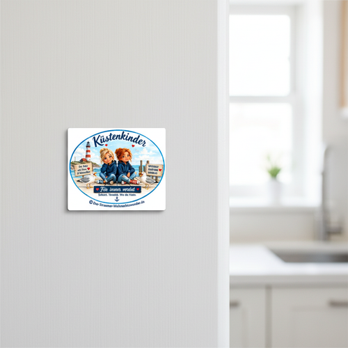 Küstenkinder Magnet am Kühlschrank